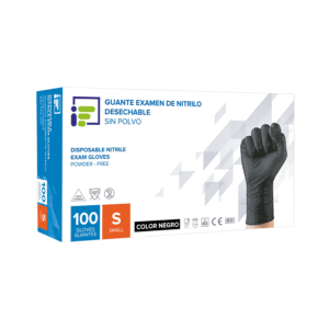 Guantes de Nitrilo Negro  100 und