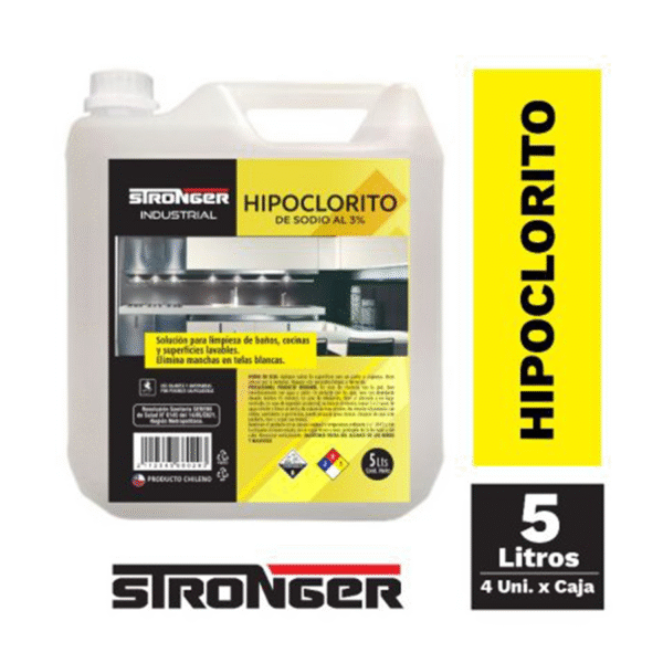 Hipoclorito al 3% Stronger 5 lts