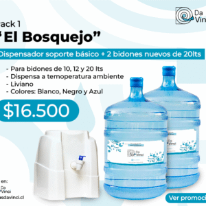 "El Bosquejo" Dispensador base + 2 bidones de 20 lts nuevos .