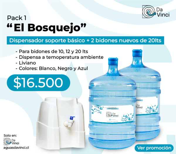"El Bosquejo" Dispensador base + 2 bidones de 20 lts nuevos .